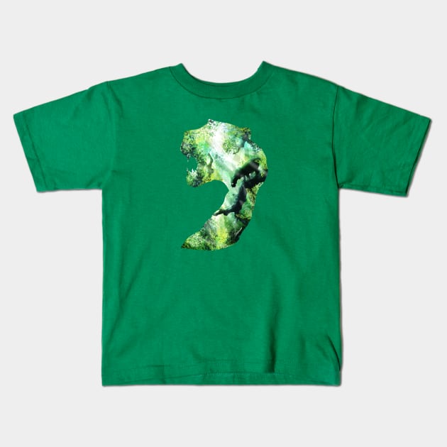 Jungle Tiger Kids T-Shirt by DVerissimo